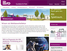 Tablet Screenshot of bfd.de